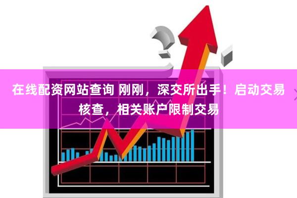 在线配资网站查询 刚刚,深交所出手!启动交易核查,相关账户限制交易